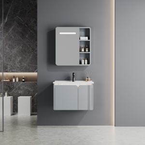 Wholesale Stainless Steel Bathroom Cabinet, Floating Bathroom Vanity with Mirror 204-60