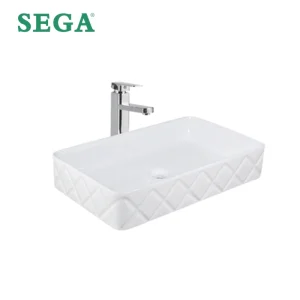 Wholesale Wash Basin Luxury Diamond Texture Art Basin 5174