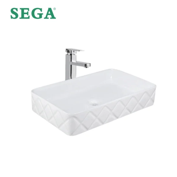Wholesale Wash Basin Luxury Diamond Texture Art Basin 5174