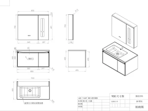 custom bathroom cabinet vanity size