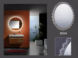 custom bathroom mirror frame