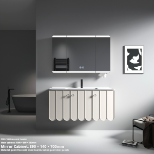 wholesale floating bathroom vanity luxury bathroom cabinet plywood supplier 3202-100