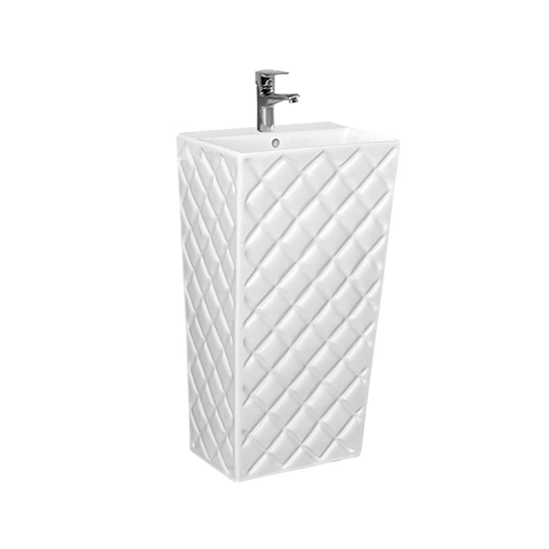 wholesale white pedestal wash basin P-7174L (1)