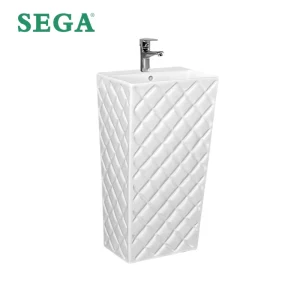 wholesale white pedestal wash basin P-7174L