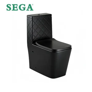 Туалетный столик Custom Black One-Piece Toilet, Luxury Matte Siphonic Toilet in Bulk M-9174