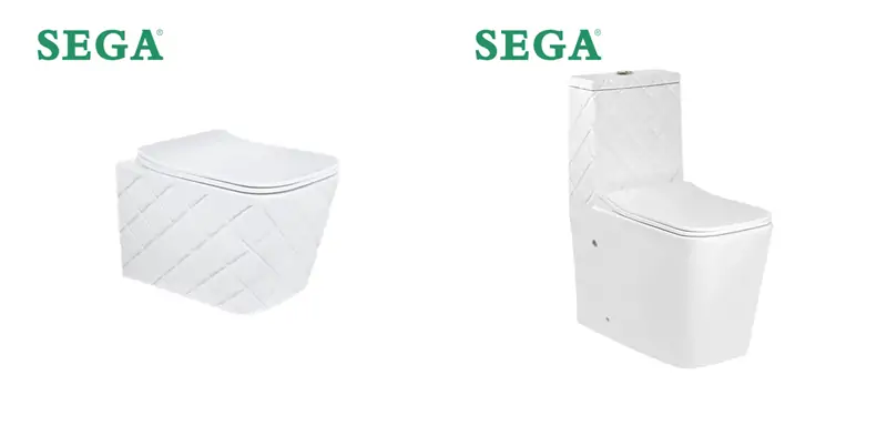 SEGA Designer Sanitary Ware Diamond Series White Toilets System