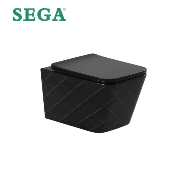 Туалет один кусок оптом, матовая отделка алмаз текстурированные керамические туалет для проектов Производитель D-4174W