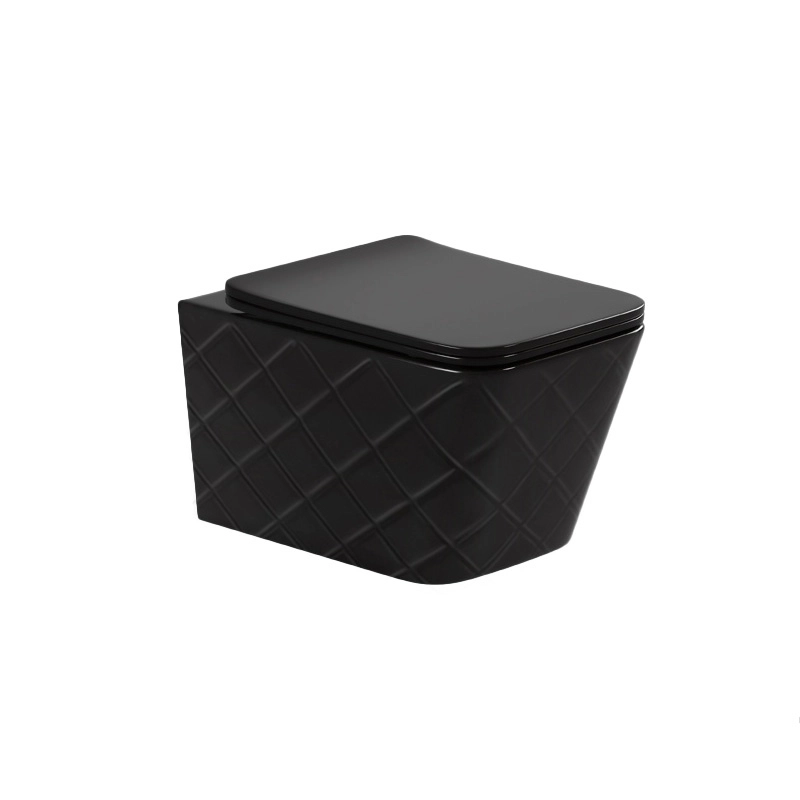 Туалет один кусок оптом, матовая отделка алмаза текстурированный керамический туалет для проектов поставщик D-4174W