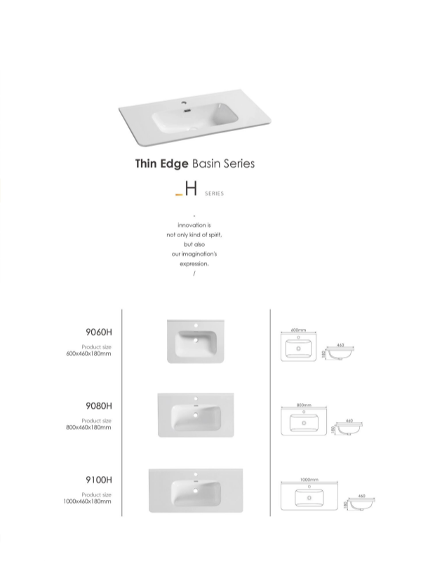 custom wall mounted bathroom basin cabinets 90H
