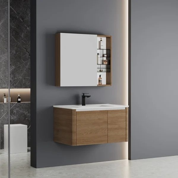 Custom Stainless Steel Bathroom Cabinet SJS4003-3 (1)