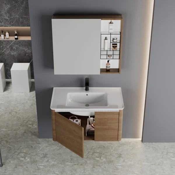 Custom Stainless Steel Bathroom Cabinet SJS4003-6 (1)
