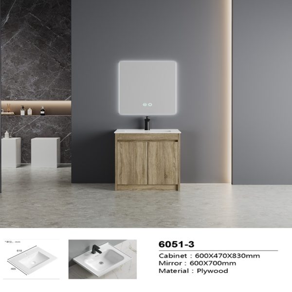 Customize Plywood Bathroom Cabinet SJW2011-3