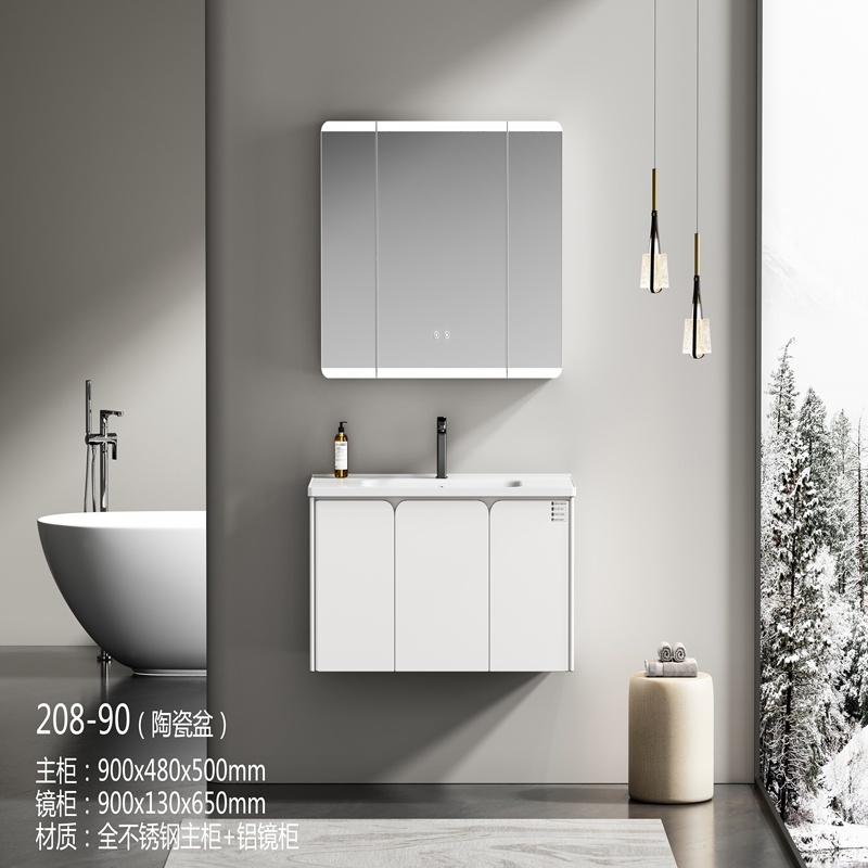 Export Stainless Steel Bathroom Cabinet SJS4009 -90