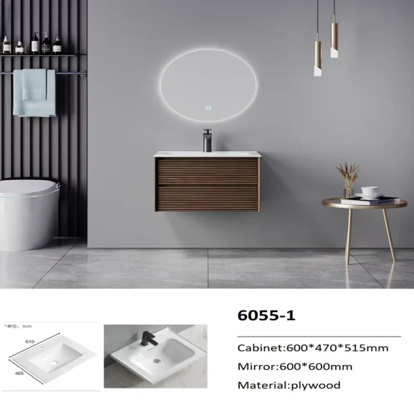 Factory Plywood Bathroom Cabinet 6055-1