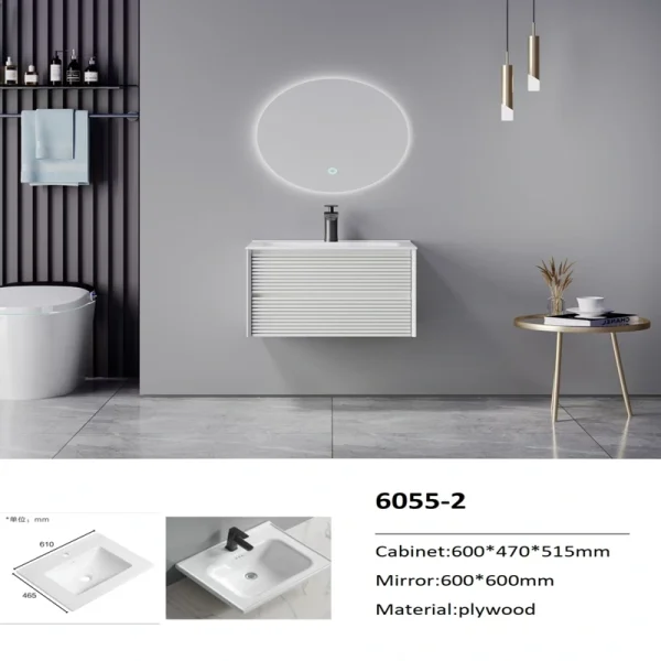 Factory Plywood Bathroom Cabinet 6055-2