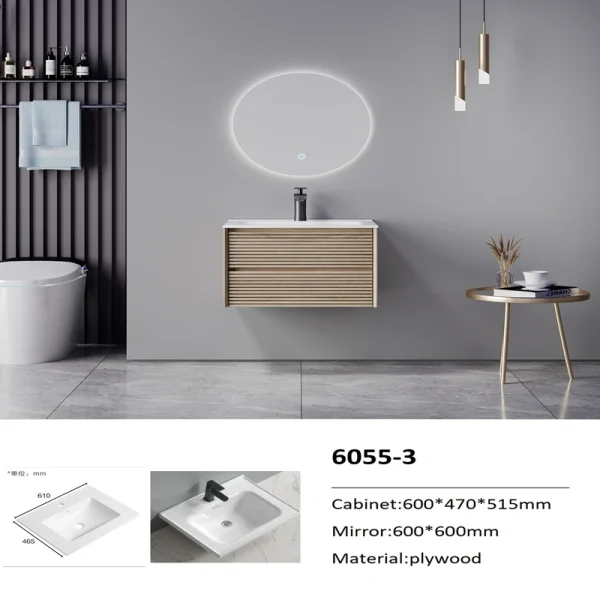 Factory Plywood Bathroom Cabinet 6055-3