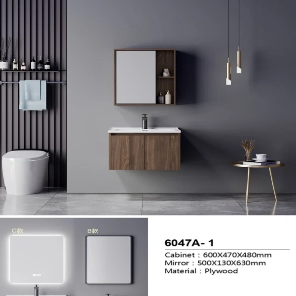 Manufacturer Plywood Bathroom Cabinet SJW2007-1C