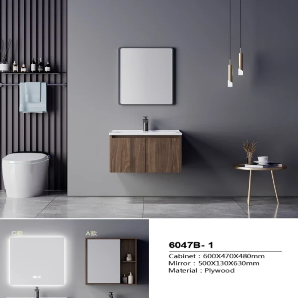Manufacturer Plywood Bathroom Cabinet SJW2007-1M