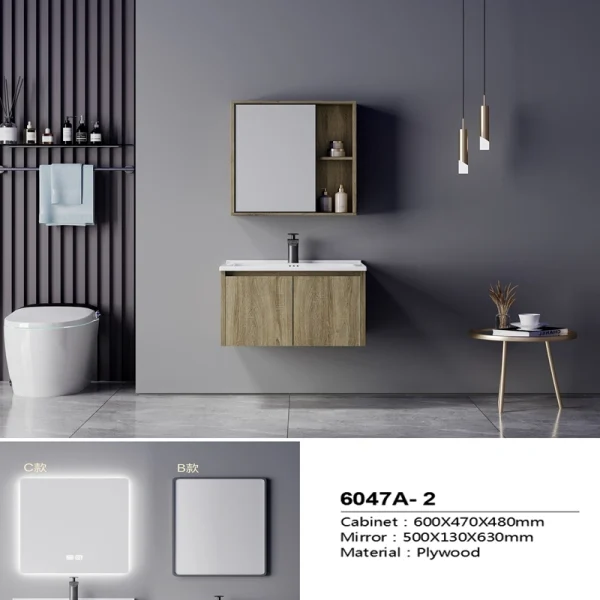 Manufacturer Plywood Bathroom Cabinet SJW2007-2C
