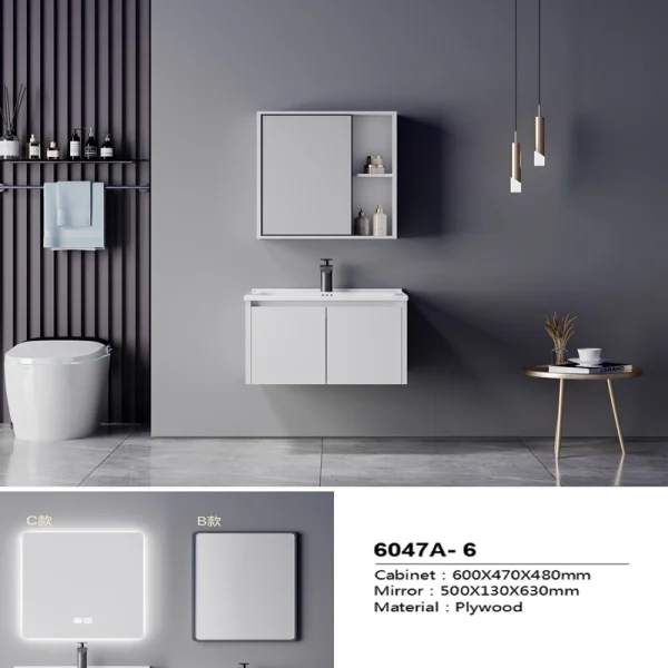 Manufacturer Plywood Bathroom Cabinet SJW2007-6C