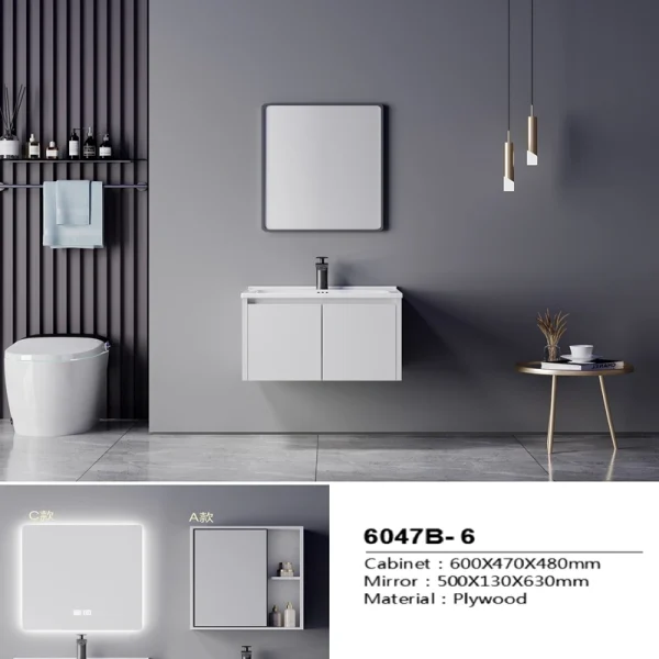 Manufacturer Plywood Bathroom Cabinet SJW2007-6M