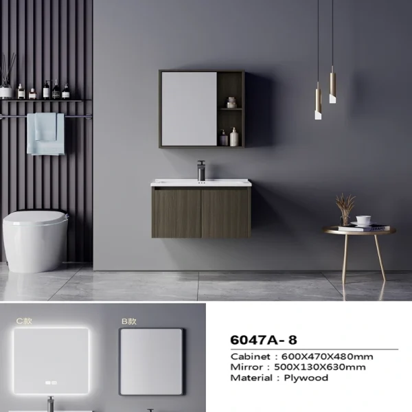 Manufacturer Plywood Bathroom Cabinet SJW2007-8C