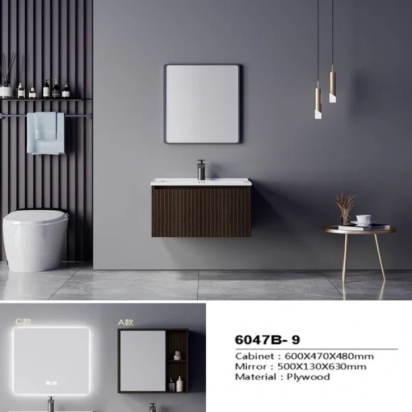 Manufacturer Plywood Bathroom Cabinet SJW2007-9M