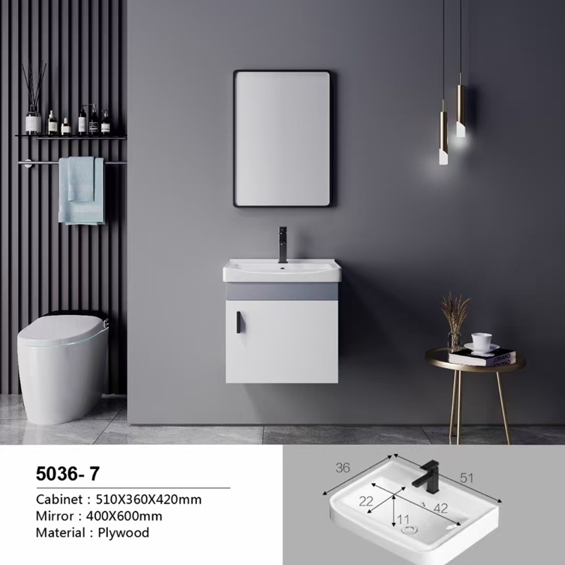 Supplier Plywood Bathroom Cabinet SJW2005-7