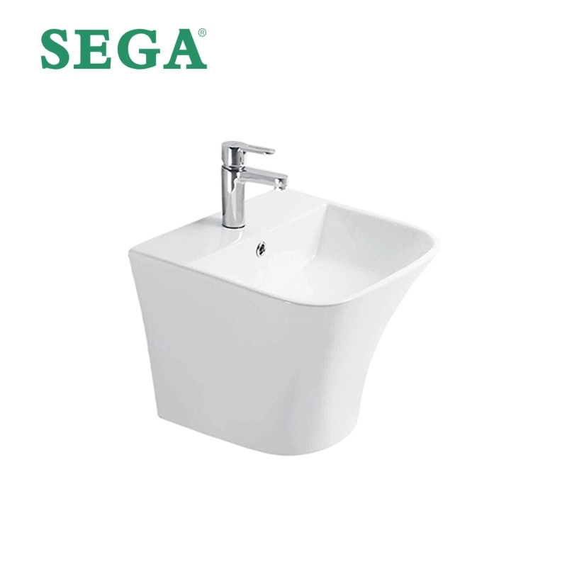 Ceramic Wash Basin Wall Mounted Wholesale, High-Density Vitreous China Sink P-7056W Custom
