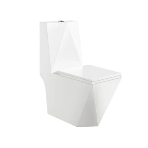 Fournisseur de toilettes monobloc à chasse unique en gros, toilettes à chasse puissante pour hôtels M-9020