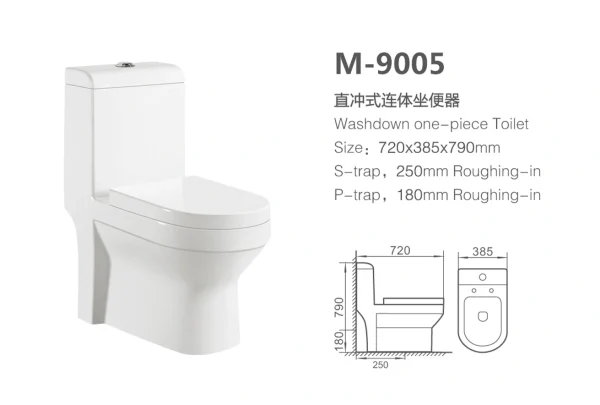 Manufacturer One-Piece Toilet M-9005