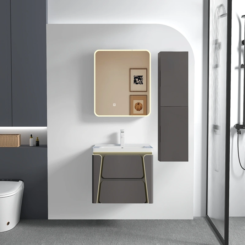 Manufacturer PVC Bathroom Cabinets SJP1048-60亮灯