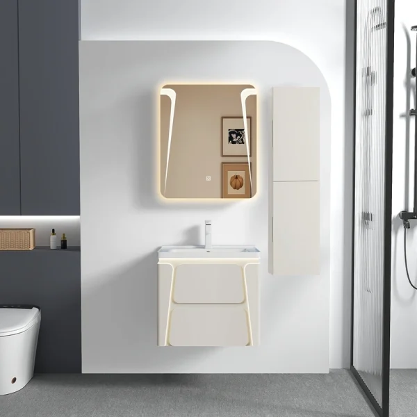 Manufacturer PVC Bathroom Cabinets SJP1048 镜子-60亮灯