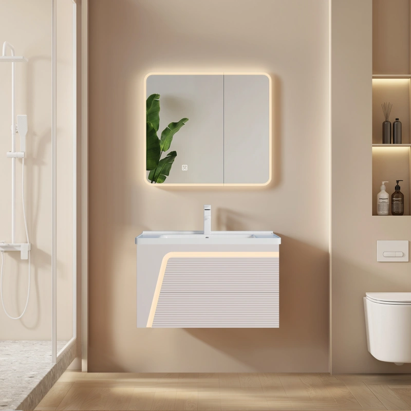 PVC lacquered bathroom vanities