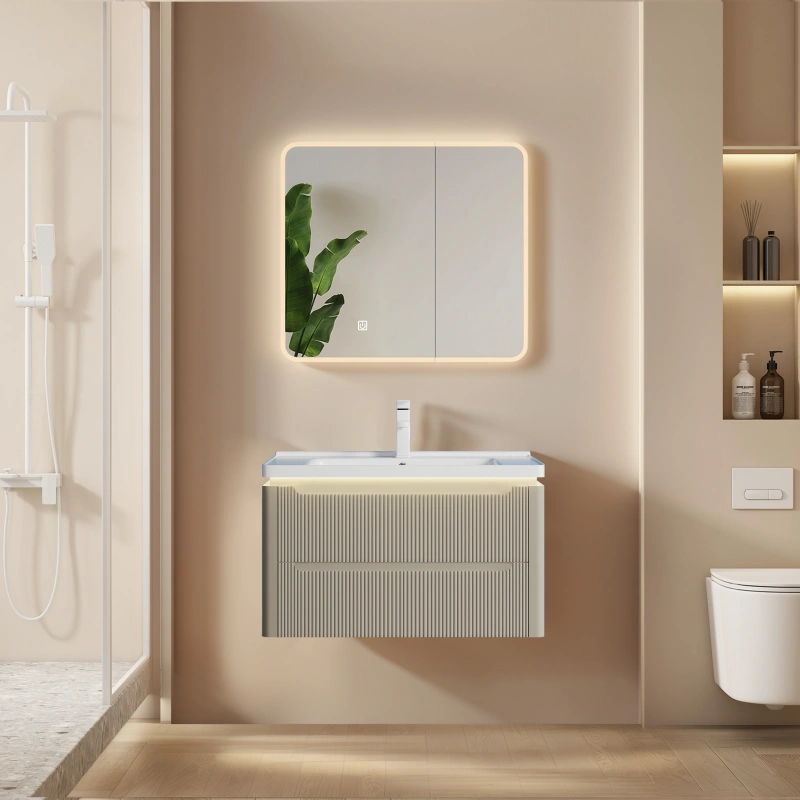 PVC lacquered bathroom vanities