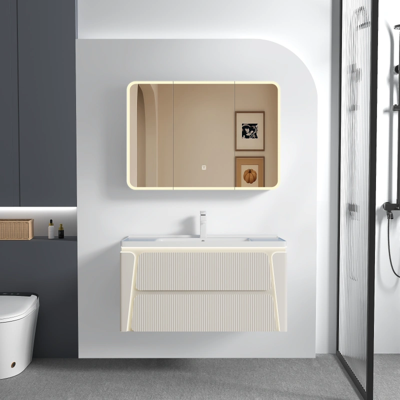 PVC lacquered bathroom vanities