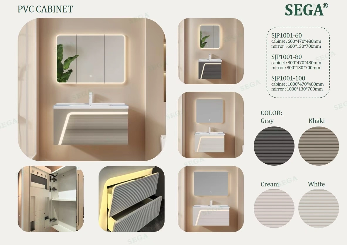 PVC lacquered bathroom vanities