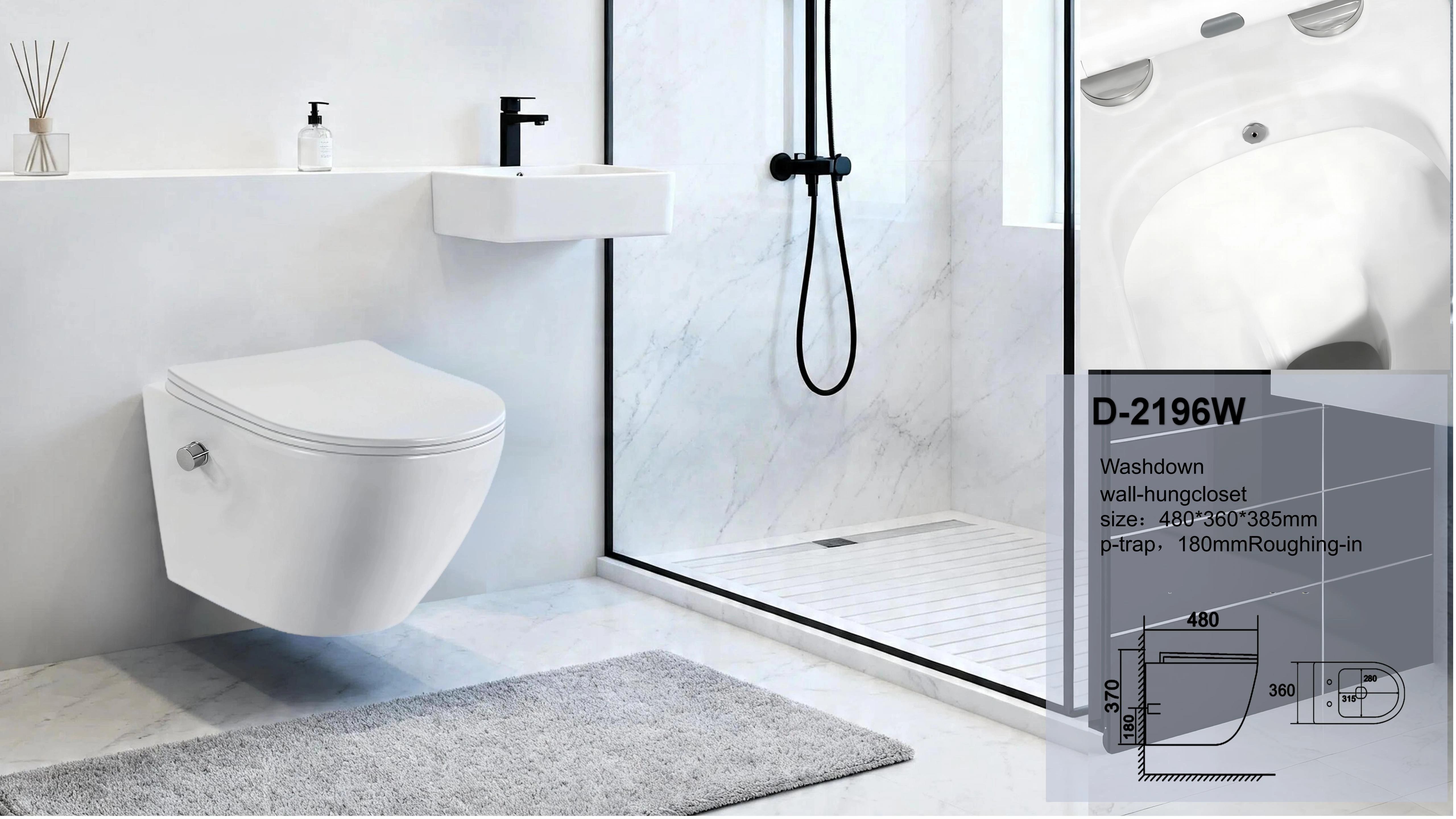Wall‑Hung Toilet with Bidet Function