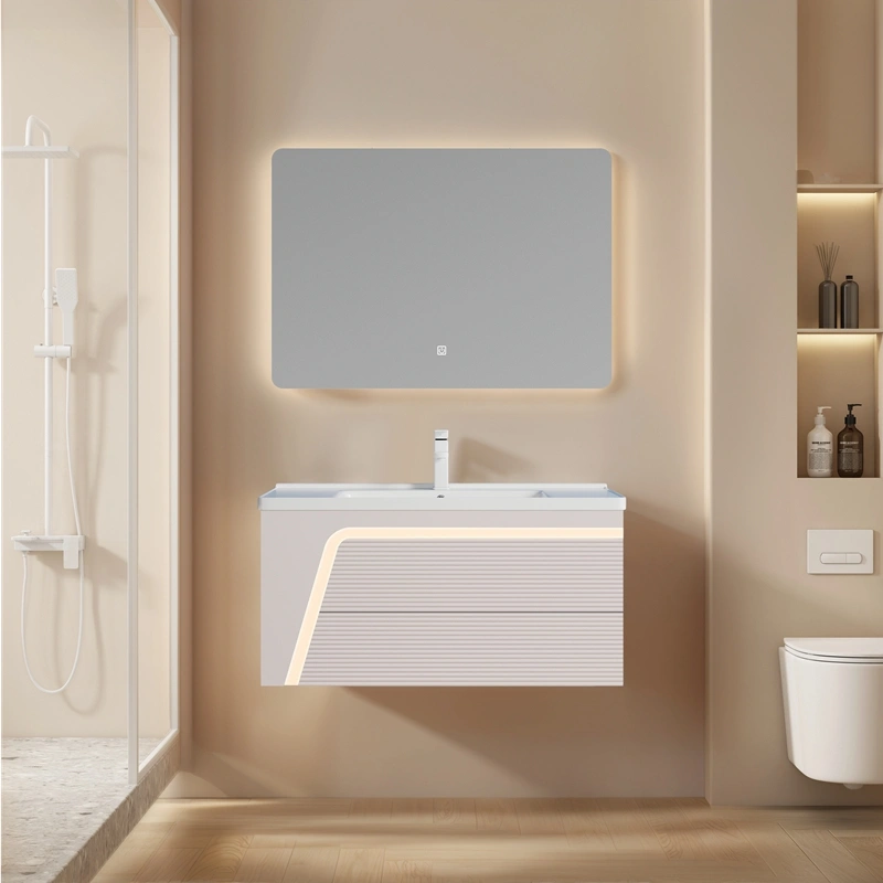 Sourcing PVC Bathroom Cabinets SJP1001-100-Cream-1